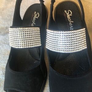 Skechers Cali Sparkle On with Memory Foam Wedge